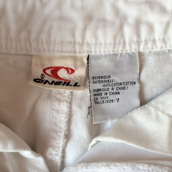 Vintage 90’s 100% cotton white shorts with stripes - Picture 5 of 5